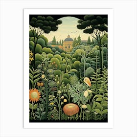 Volksgarten Austria Henri Rousseau S Style 2 Art Print