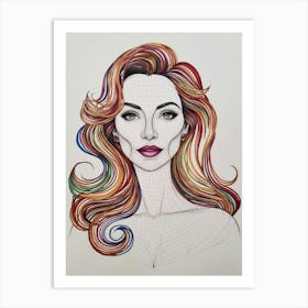 Portrait Of A Woman 63 Art Print