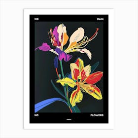 No Rain No Flowers Poster Freesia 2 Art Print