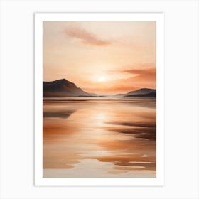 Sunset Over The Water Art Print Art Print