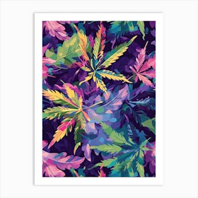 Vibrant Cannabis Culture Art Print