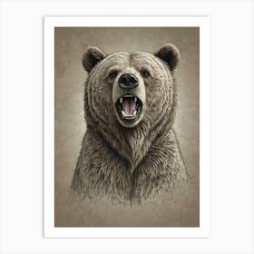 Grizzly Bear 1 Art Print