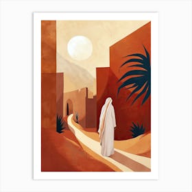 Jesus In The Desert, Middle East Art Print