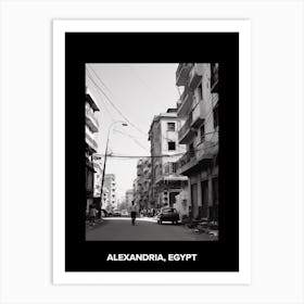 Poster Of Alexandria, Egypt, Mediterranean Black And White Photography Analogue 3 Art Print