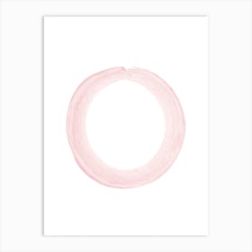 Blush Pink O Art Print