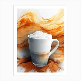 Coffee Latte Art Art Print