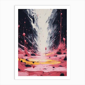 'Darkness' Abstract Art Art Print