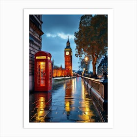 Big Ben At Night Art Print