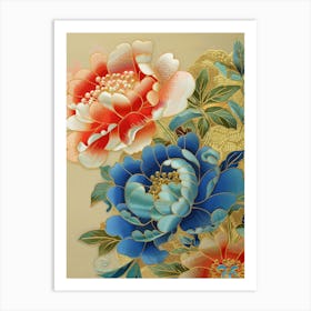 Peony Painting 9 Art Print