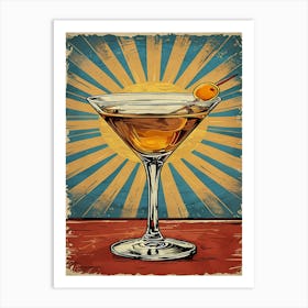 Vintage Martini Art Print