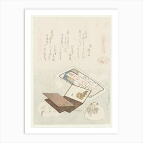 A Comparison Of Genroku Poems And Shells, Katsushika Hokusai 25 Art Print