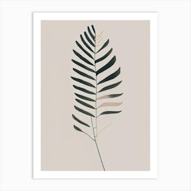 Sensitive Fern Simplicity Art Print