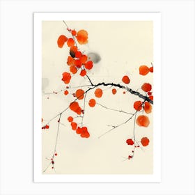 Chinese Autumn Leaves Art Print