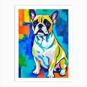 French Bulldog Fauvist Style Dog Art Print