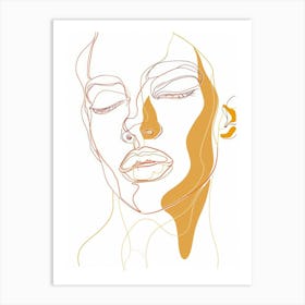 Face Of A Woman 80 Art Print