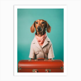 A Dachshund Dog 1 Art Print