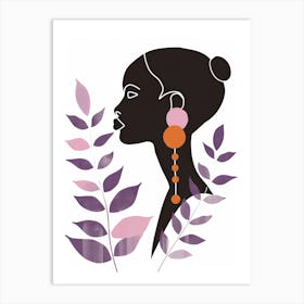 African Woman With Earrings 13 Art Print