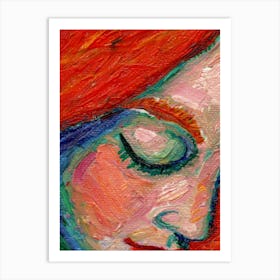 Red Haired Woman Art Print