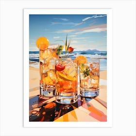 Tequila At The Beach Art Print
