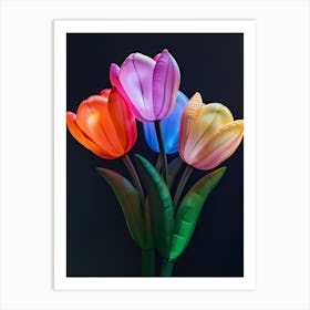 Bright Inflatable Flowers Tulip 3 Art Print