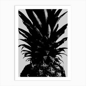 Black and White Graphic Pineapple_2156979 Art Print