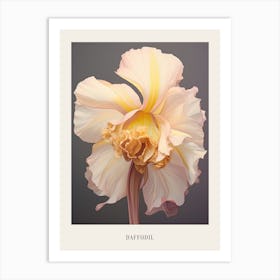 Floral Illustration Daffodil 1 Poster Art Print