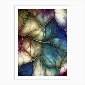 Stained Glass Background Art Print