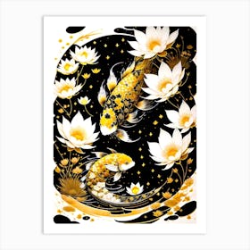 Koi Fish Painting Art Print