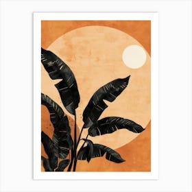 Banana Leaves In The Sun Art Print