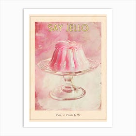 Pastel Pink Jelly Retro Collage 2 Poster Art Print