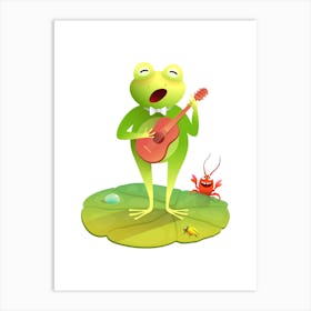 Prints, posters, nursery, children's rooms. Fun, musical, hunting, sports, and guitar animals add fun and decorate the place.36 Art Print