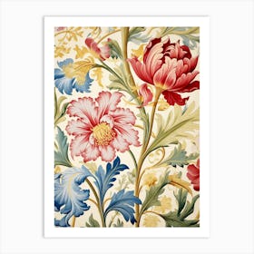 Floral Wallpaper 177 Art Print