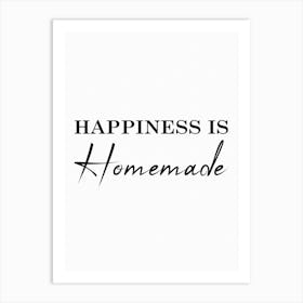 Fun Kitchen Happiness Is Homemade Art Print