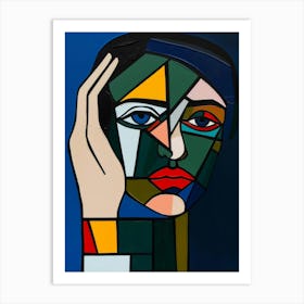 Woman'S Face 153 Art Print