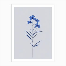 Wild Blue Phlox Wildflower Simplicity Art Print