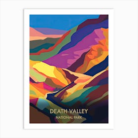 Death Valley National Park Travel Poster Matisse Style Art Print