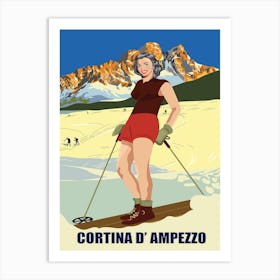 Cortina D Ampezzo, Italy Art Print