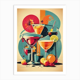 Cocktail Art Art Print