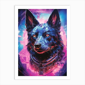 Futuristic Dog Art Print