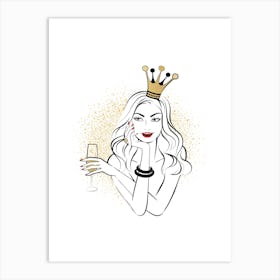 Princess Drink Art Print