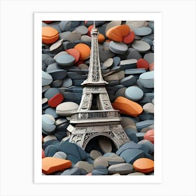 Pills On The Eiffel Tower Art Print