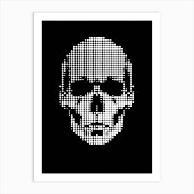 Skull Pixel Art Art Print