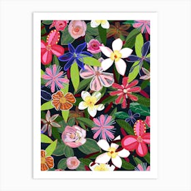 Botanical Flowers Art Print