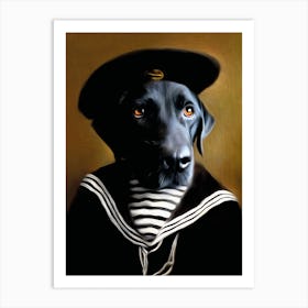Loyal Lab Jip Pet Portraits Art Print