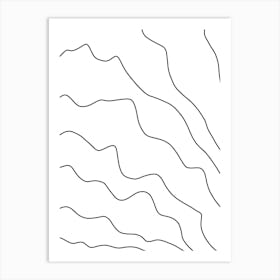 Wavy Lines 7 Art Print