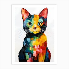 A Palette Of Kitty Elegance Art Print