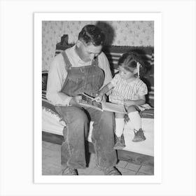 Spanish American Farmer And His Daughter, Chamisal, New Mexico By Russell Lee Art Print