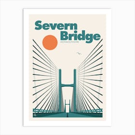 Severn Bridge, Monmouthshire Art Print