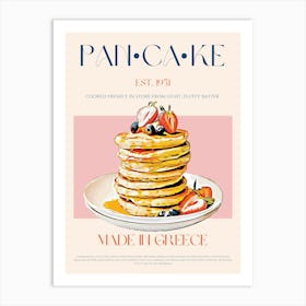 Pancake Mid Century Art Print
