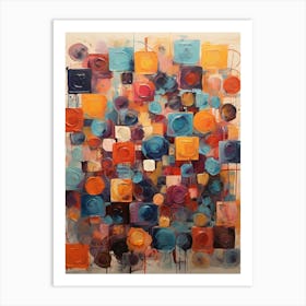 Abstract Squares Art Print